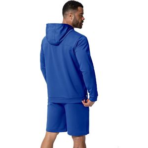 ชุดเสื้อนอกใส่วิ่งมีฮู้ดสำหรับผู้ชาย, ชุดวอร์ม2ชิ้นสำหรับใส่วิ่งจ๊อกกิ้งมีฮู้ดกางเกงขาสั้นทอแบบลำลองสำหรับผู้ชาย - Product Image 5