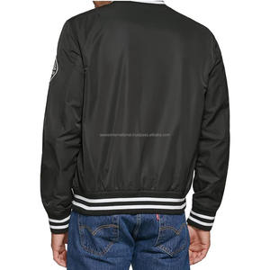 แจ็กเก็ตบอมเบอร์สไตล์ทีมมหาวิทยาลัย2024แจ็คเก็ตผ้าซาตินสำหรับผู้ชายเสื้อแจ็กเก็ตบุนวมสำหรับใส่กลางแจ้งปกติสั่งทำได้ - Product Image 4