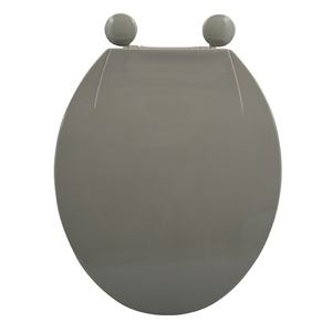 Sedile WC, colore tortora con cerniere in plastica - MSV. - Product Image 1