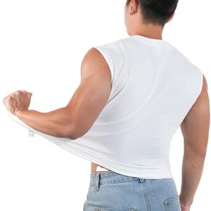 Tank Tops Sleeveless 100 Cotton <b>Singlet</b> <b>Men</b> Blank Solid Vest <b>Men</b> Fitness Workout Tank Top <b>Men</b> - Product Image 2