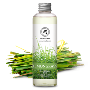 Aromatika Natural Lemongrass Aroma <b>Diffuser</b> Refill Liquid 200ml Long Lasting <b>Room</b> Fragrance Reed <b>Diffuser</b> Oil - Product Image 1