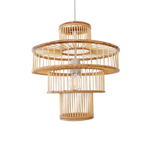 Illuminez votre espace avec élégance vietnamienne: LANTERNES DE CHANDELIERS EN BAMBOU DE ROTIN pour votre jardin de restaurant de maison - Product Image 1