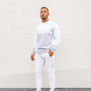 ชุดกีฬาวิ่งจ๊อกกิ้งแบบมีซิปสำหรับผู้ชาย, ชุดกีฬา2ชิ้นใส่สบายสำหรับฤดูใบไม้ร่วงฤดูหนาวพิมพ์ลายสำหรับฤดูใบไม้ผลิ - Product Image 1