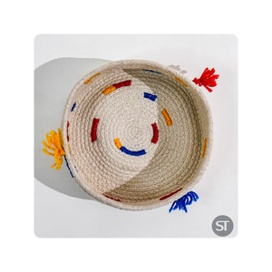 Elegante y moderno, multiusos, yute, algas marinas, cesta plegable, organizador de almacenamiento para el hogar, oficina y guardería, estante de almacenamiento de especias - Product Image 1