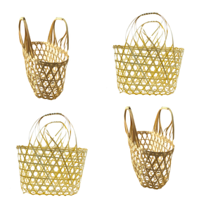 Producto más vendido, elegante cesta de regalo de bambú para organizar elementos esenciales de cocina, perfecta para regalos de vacaciones y uso diario - Product Image 1