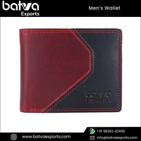 Dompet Pria Berkualitas Terbaik, Desain Jahitan Kulit Katun Vintage Elegan, Lipat Dua, Dilengkapi RFID Protection, Ukuran Pendek untuk Perjalanan, Dapat Disesuaikan