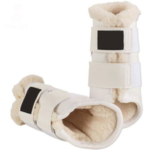 Protège-tendons en cuir imprimé multicolore pour chevaux – Protection rapide et respirante pour l'équitation et la médecine vétérinaire - Product Image 1