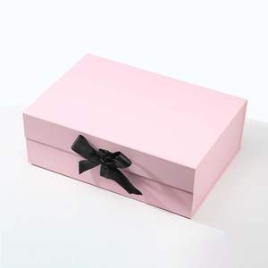 Cajas de papel Kraft plegables barnizadas de lujo, regalos cosméticos, diseño de cinta elegante, almacenamiento, cajas Kraft móviles, almacenamiento en movimiento - Product Image 5