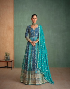 Venta caliente Real Georgette con bordado Salwar traje al por mayor fabricante y proveedor de Surat - Product Image 2