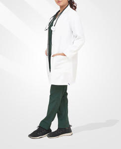 Uniforme Médico de Verano Unisex de Alta Calidad, Manga Corta, Poliéster y Spandex, Cómodo y Transpirable - Product Image 3