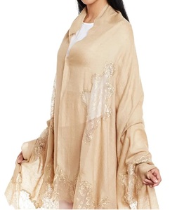 Nouvelle collection 2026 de châles en pashmina brodés de haute qualité pour femmes, motifs imprimés, broderies fantaisie, châles islamiques pour musulmanes - Product Image 4