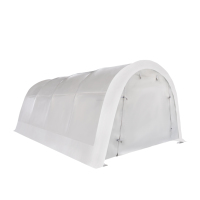 Abri d'entrepôt robuste 12x20FT, structure en acier, imperméable, résistant au vent, tente de stockage en PVC, tissu PE