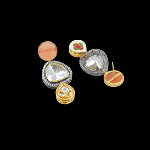 Boucles d'oreilles de mode à la mode Fabricant Fournisseur Boucles d'oreilles Fusion plaquées or 18 carats - Product Image 4