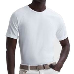 Camiseta holgada de algodón para hombre, camiseta de manga corta con estampado de cuello redondo y Media manga pesada, 200Gsm - Product Image 1