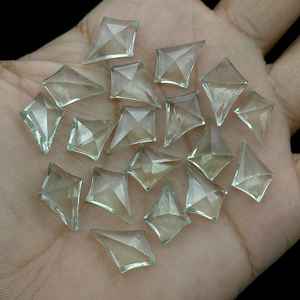 Dijes de Piedras Preciosas de Amatista Verde Natural en Forma de Cometa Facetada - Product Image 5