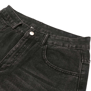 กางเกงขาสั้นผ้ายีนส์ขาสั้นสำหรับผู้ชายกางเกงขาสั้นทรงหลวมปักโลโก้ฤดูร้อนยอดนิยม2025 - Product Image 4