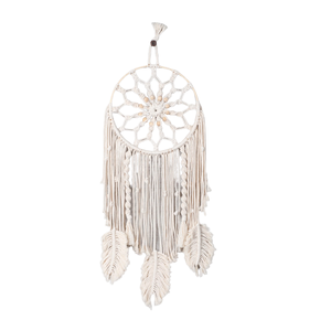 Décoration murale de style bohème en macramé au design moderne nordique fait à la main en Inde - Product Image 2