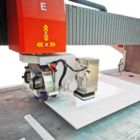 Hualong Machinery MATE Doppel-CNC-Kopf Quarz-Arbeitsplatten Steinbearbeitungs-Spülbecken Granit-Marmor Schneid- und Kantenpoliermaschine