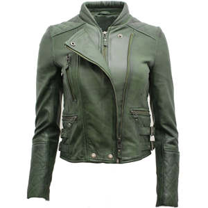 Veste en cuir pour femmes très vendue, respirante, rembourrée de coton, design tricoté, motif uni, personnalisation OEM authentique pour femmes - Product Image 4