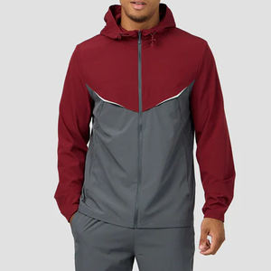 Chaquetas de Nailon Ligeras Personalizadas para Hombre, Chaquetas con Capucha y Cremallera Resistentes al Viento, Chaqueta Cortavientos Informal Delgada, Traje Deportivo para Hombre - Product Image 3