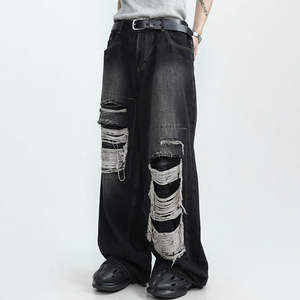 Pantalones Vaqueros de Mezclilla para Hombre, Diseño Personalizado, Ajustados, Nueva Moda, Pantalones Vaqueros Holgados Elásticos de Mezclilla para Hombre, OEM - Product Image 3