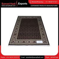 Karpet Kamar Tidur kerajinan tangan bergaya terbaru wol desainer bordir unik karpet simpul tangan Logo Model dekorasi ruang doa nomor