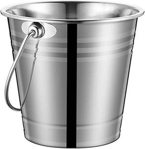 Venta al por mayor de cubo de hielo galvanizado de doble pared 5L capacidad ecológica Barware para Bar fiesta restaurante Hotel hogar cocina uso | - Product Image 2