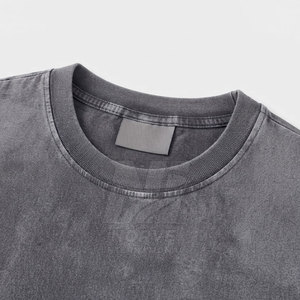 Custom <b>Vintage</b> Graphic <b>Tees</b> For Men Oversized Washed Cotton Short Sleeve T Shirts For Streetwear Clothing - Product Image 3