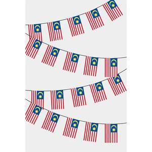 Rectangular Malaysia Flag <b>Banners</b> for Education - Product Image 1