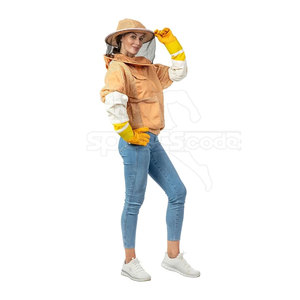Chaqueta de Apicultura de Alta Demanda con Puños Elásticos, Chaqueta de Apicultura de Tela Resistente, Chaqueta de Apicultura para Seguridad al Aire Libre - Product Image 4