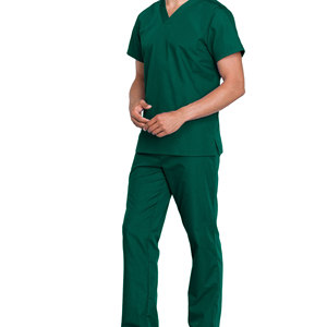 Latest Design High-quality Men Medical <b>Scrub</b> <b>Set</b> Knitted Fabric Wholesale Hospital Uniform - Product Image 1