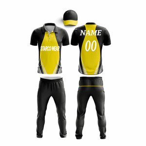 Uniforme de cricket entièrement personnalisé OEM avec impression par transfert thermique, tissu 100% polyester, option grande taille - Product Image 3