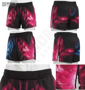 กางเกงขาสั้น MMA สำหรับผู้หญิงผู้ชายชุดฝึกต่อสู้ผ้ายืดแบบกำหนดเองได้ - Product Image 4