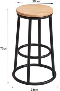 Breakfast Kitchen bar <b>Stool</b> Metal Dining bar Coffee Table for Kitchenware Office Home Restaurant Living Room Garden Decoration - Product Image 3