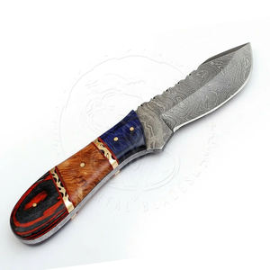 Cuchillo de caza de acero de Damasco personalizable de la mejor tendencia en estilo de cuchillos japoneses cuchillo de caza para acampar al aire libre al por mayor - Product Image 2