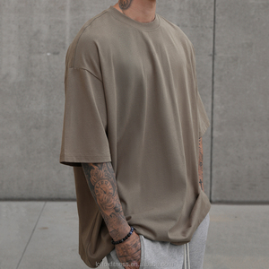 Wholesale <b>Acid</b> Wash Oversized Heavy Canvas <b>Drop</b> Shoulder T-Shirt Men Breathable Eco-Friendly Streetwear Hip Hop Vintage Plus - Product Image 2