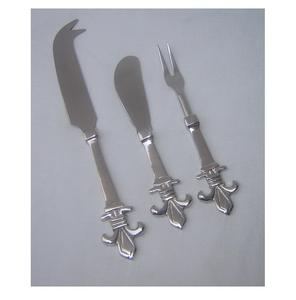 Juego de cucharas de cubiertos en relieve de lujo de 2 Acero inoxidable Chapado en 2 tonos de la más alta calidad para obsequios Tasa de venta completa - Product Image 4