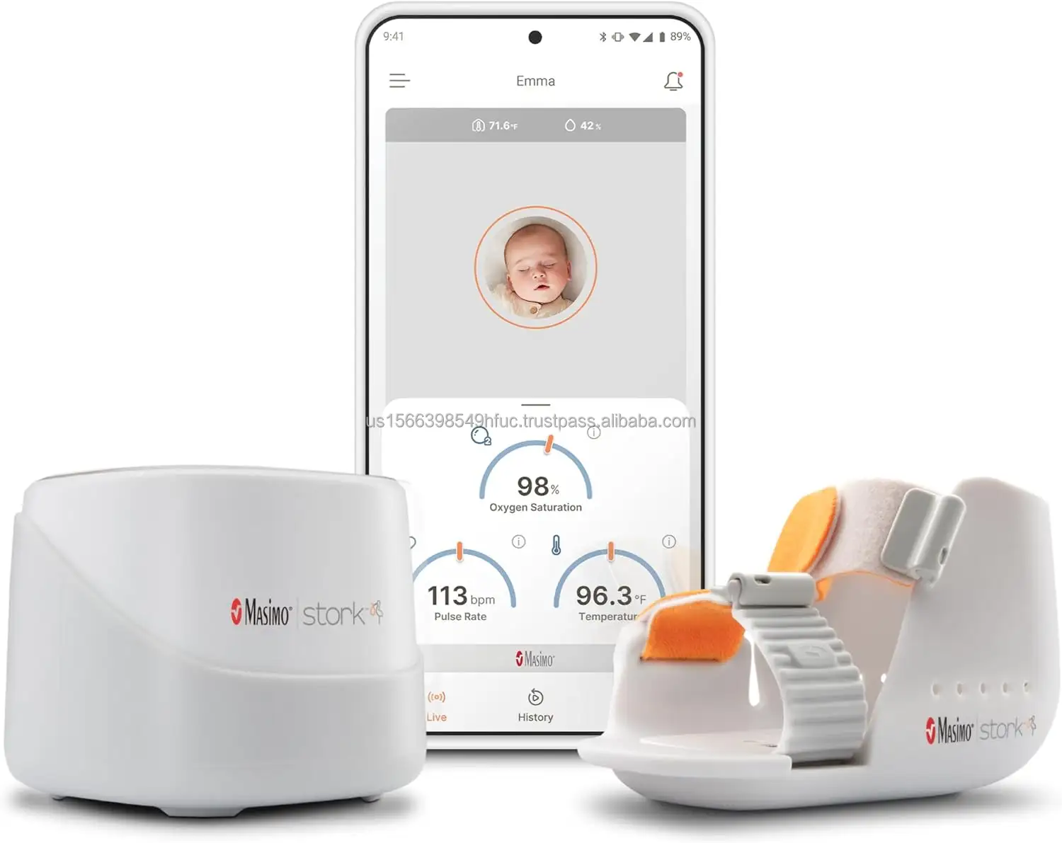 Monitor bayi dengan kamera Audio dua arah penglihatan malam dan sepatu bot bayi + Aksesori lengkap