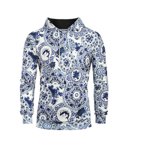 High Quality Custom Made <b>Polyester</b> <b>Hoodie</b> Winter Streetwear with Sublimation Washed Technique - Product Image 1