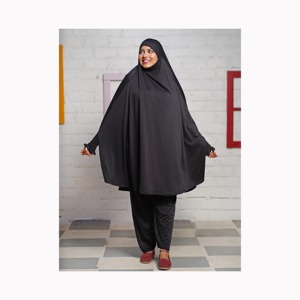 2024 Loriya Fashion New Arrival Two Layers Flowy Chiffon Khimar Women Muslim Long Hijab Dress Top Jilbab Abaya Maxi Khimar - Product Image 5