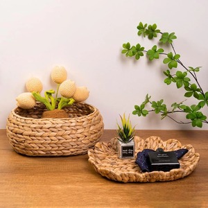 Ensemble de 3 boîtes ovales avec des bords en forme de coquillage tissé Boîte de rangement Écologique Décoration naturelle pour la maison et la maison Vente en gros du Vietnam - Product Image 6