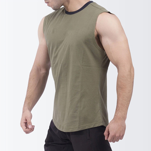 เสื้อกล้ามใส่ไปยิมสำหรับผู้ชายเสื้อกล้ามผ้าฝ้ายสแปนเด็กซ์สำหรับใส่เล่นกีฬาเพาะกายฟิตเนส - Product Image 3