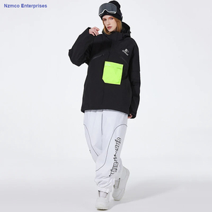 2025 combinaison de Ski professionnelle unisexe thermique imperméable coupe-vent respirant chaud personnalisable hiver neige sport pantalon ensemble - Product Image 4