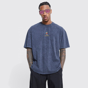 Vente en gros de t-shirts vintage personnalisés pour hommes 100% coton style t-shirt délavé grande taille surdimensionné - Product Image 3