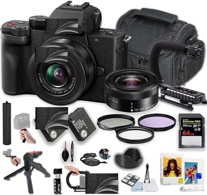 กล้องมิเรอร์เลส G100D รุ่นใหม่ ขายดี พร้อมเลนส์ 12-32 มม. f/3.5-5.6 และชุดอุปกรณ์พื้นฐาน (สีดำ) - Product Image 1