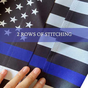 Paquete de 2 Banderas de Jardín con Línea Azul y Bandera Estadounidense - Banderas de Doble Cara de 12.5 x 18 Pulgadas para Homenajear a los Oficiales de Seguridad - Product Image 6