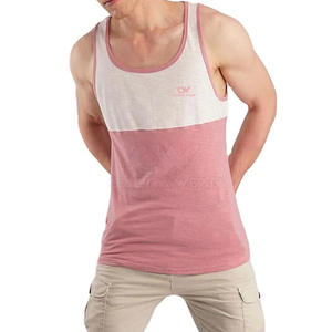 Hecho en 100% algodón Casual transpirable camiseta sin mangas diseño de logotipo personalizado Venta caliente liso gimnasio hombres - Product Image 1
