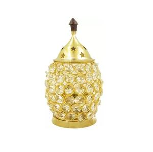 Standard top quality crystal akhand diya made of indian brass oil lamp for <b>table</b> top <b>decoration</b> akhand diya from Jamsons - Product Image 4