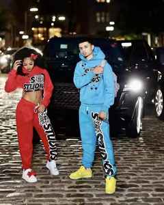 Fabricant Acid Washed Ensemble de sweat à capuche et de pantalon de survêtement pour hommes Ensemble de jogging épais pour hommes Boxy Fit Tracksuit - Product Image 1