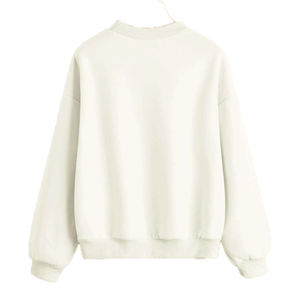 Sudadera personalizada con bordado de letras para mujer, jersey de cuello redondo - Product Image 3